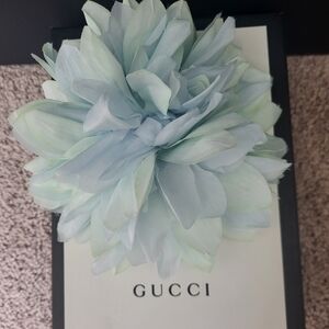 Gucci Silk Flower Brooch/pin Brand New